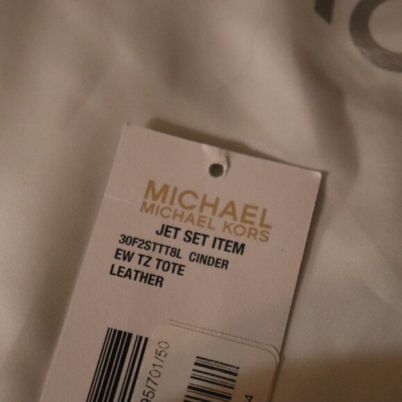 Micheal Kors Jet Set East West Tote Cinder Grey - Picture 13 of 13